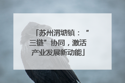 苏州渭塘镇：“三链”协同，激活产业发展新动能