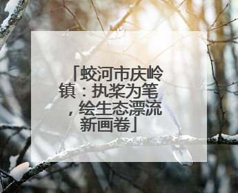 蛟河市庆岭镇：执桨为笔，绘生态漂流新画卷