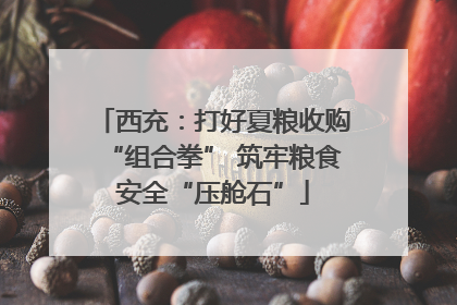 西充：打好夏粮收购“组合拳” 筑牢粮食安全“压舱石”