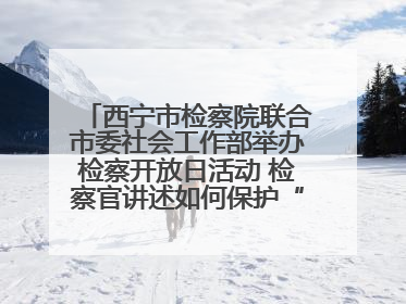 西宁市检察院联合市委社会工作部举办检察开放日活动 检察官讲述如何保护“少年的你”