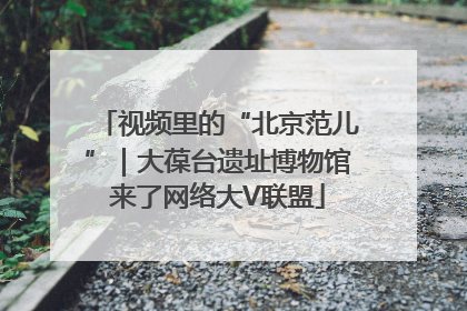 视频里的“北京范儿”｜大葆台遗址博物馆来了网络大V联盟