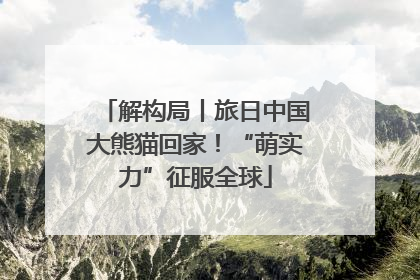 解构局丨旅日中国大熊猫回家！“萌实力”征服全球