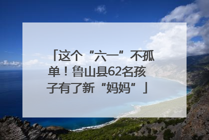 这个“六一”不孤单！鲁山县62名孩子有了新“妈妈”