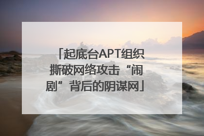 起底台APT组织 撕破网络攻击“闹剧”背后的阴谋网