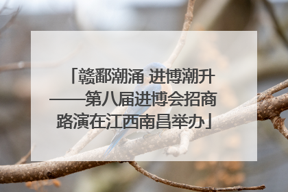 赣鄱潮涌 进博潮升——第八届进博会招商路演在江西南昌举办