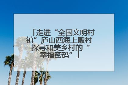走进“全国文明村镇”庐山西海上畈村 探寻和美乡村的“幸福密码”