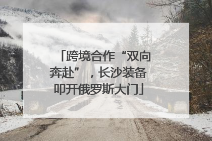 跨境合作“双向奔赴”，长沙装备叩开俄罗斯大门