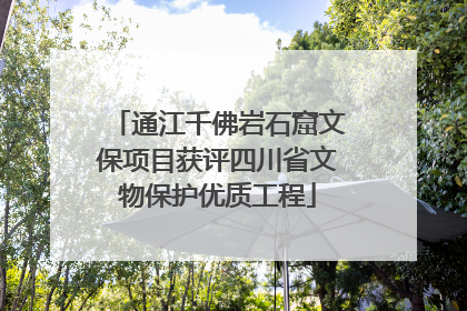 通江千佛岩石窟文保项目获评四川省文物保护优质工程