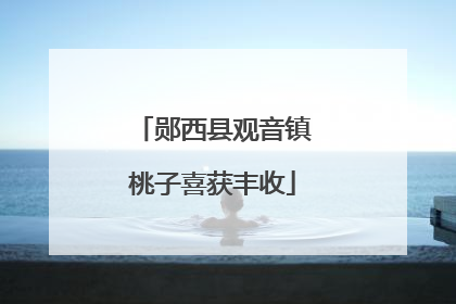 郧西县观音镇桃子喜获丰收