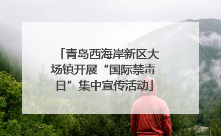 青岛西海岸新区大场镇开展“国际禁毒日”集中宣传活动