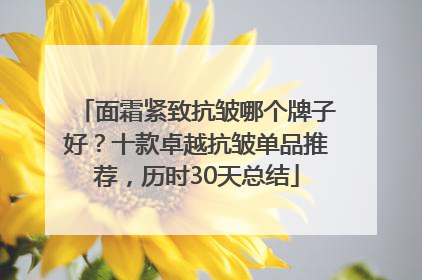 面霜紧致抗皱哪个牌子好？十款卓越抗皱单品推荐，历时30天总结