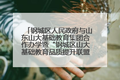 钢城区人民政府与山东山大基础教育集团合作办学暨“钢城区山大基础教育品质提升联盟”签约揭牌活动举行
