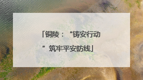 铜陵：“铸安行动”筑牢平安防线