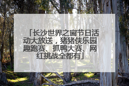 长沙世界之窗节日活动大放送，猪猪侠乐园趣跑赛、抓鸭大赛、网红挑战全都有