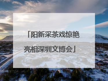 阳新采茶戏惊艳亮相深圳文博会
