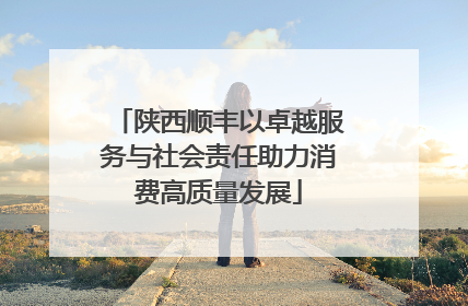 陕西顺丰以卓越服务与社会责任助力消费高质量发展