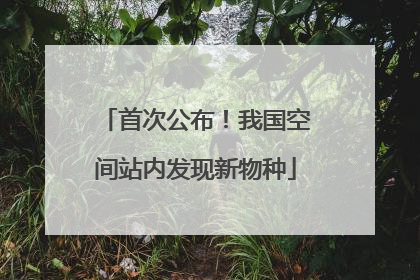 首次公布！我国空间站内发现新物种