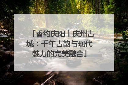 香约庆阳丨庆州古城：千年古韵与现代魅力的完美融合
