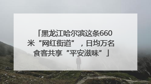 黑龙江哈尔滨这条660米“网红街道”，日均万名食客共享“平安滋味”