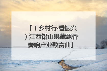 （乡村行·看振兴）江西铅山果蔬飘香 奏响产业致富曲