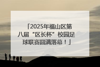 2025年福山区第八届“区长杯”校园足球联赛圆满落幕！