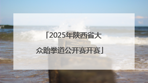2025年陕西省大众跆拳道公开赛开赛