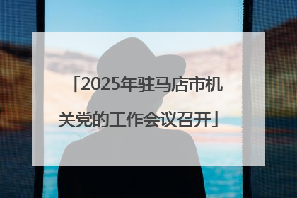 2025年驻马店市机关党的工作会议召开