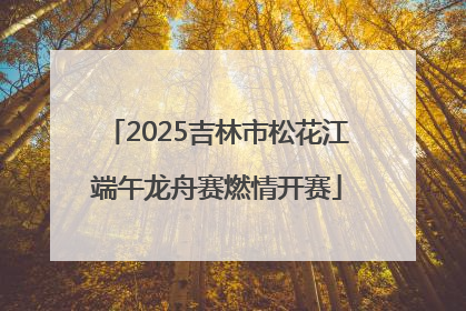 2025吉林市松花江端午龙舟赛燃情开赛