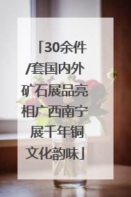 30余件/套国内外矿石展品亮相广西南宁 展千年铜文化韵味