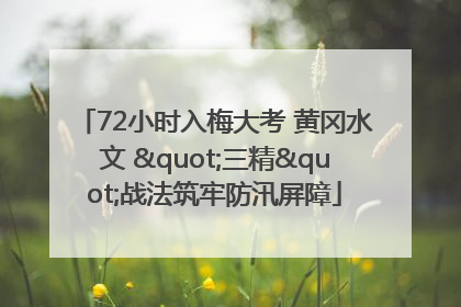 72小时入梅大考 黄冈水文 "三精"战法筑牢防汛屏障
