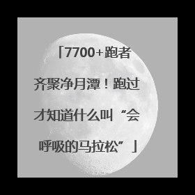7700+跑者齐聚净月潭！跑过才知道什么叫“会呼吸的马拉松”
