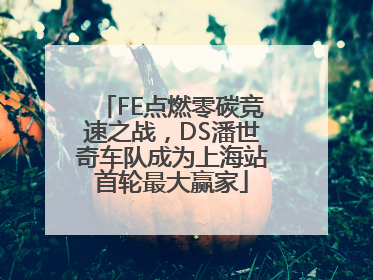 FE点燃零碳竞速之战，DS潘世奇车队成为上海站首轮最大赢家