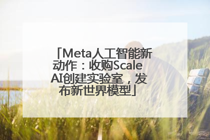 Meta人工智能新动作：收购Scale AI创建实验室，发布新世界模型